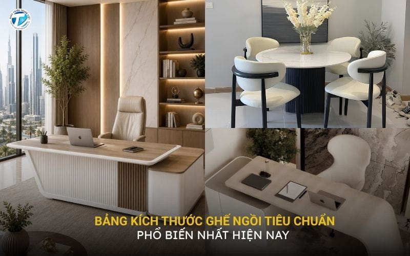Bảng Kích Thước Ghế Ngồi Tiêu Chuẩn Phổ Biến Nhất Hiện Nay